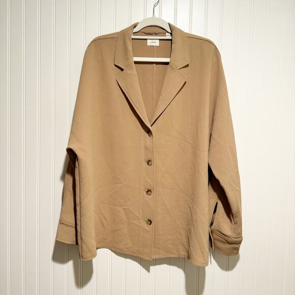 Wilfred Freeform Shirt Tan Crepette Size Large - Picture 2 of 7